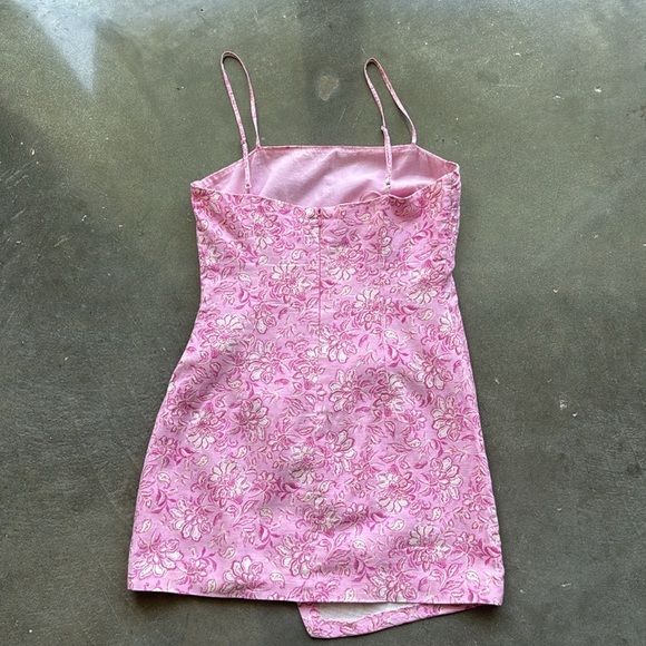 Zara Pink Floral Summer Dress - Picture 7 of 10